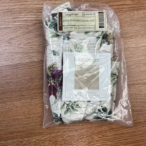 Longaberger Fabric Liner Holiday‎ Botanical for 2006 Nature's Garland Basket NEW